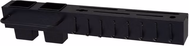 Garden Sanctuary Wall-Mounted Multi-functional Kitchen Utensil Storage Rack in Black – 1