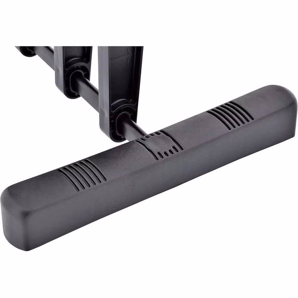KORVIXA Freestanding 3 Pair Boot Organiser Storage Rack in Matt Black, W/D/H: 100 x 100 x 100 cm – 1