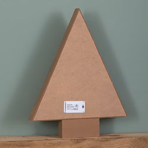 Samuel Alexander Rustic Brown Wooden Christmas Countdown Tabletop Decoration with LED Lights, Height: 42 cm – 2