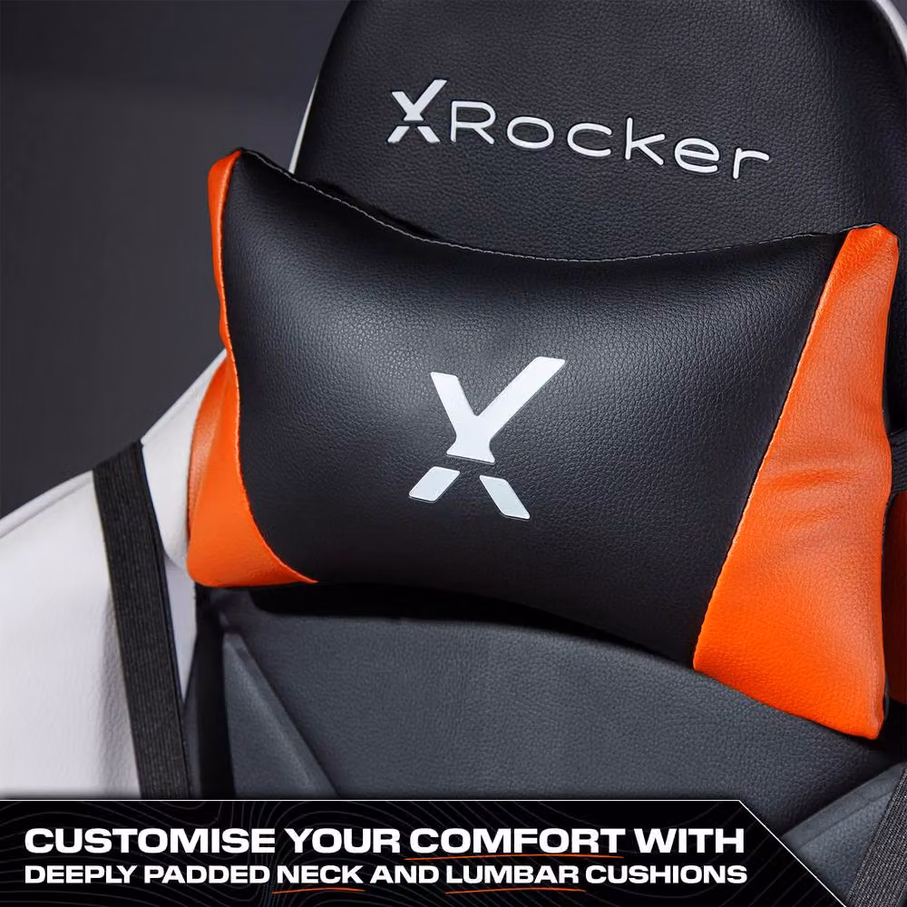 X Rocker Agility Esport Gaming Chair in Orange – 3