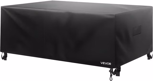 VEVOR Waterproof Black Polyester Corner Sofa Patio Furniture Cover