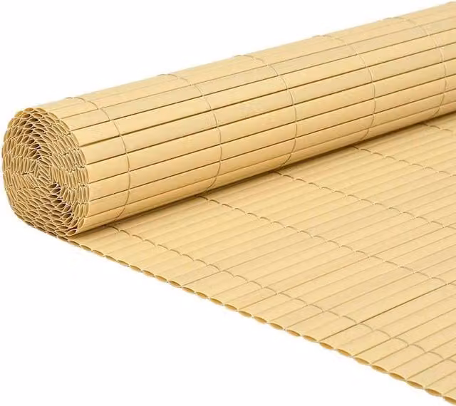 Berkfield Double-Sided Yellow PVC Garden Fence Mat, H: 180 cm x W: 500 cm – 1