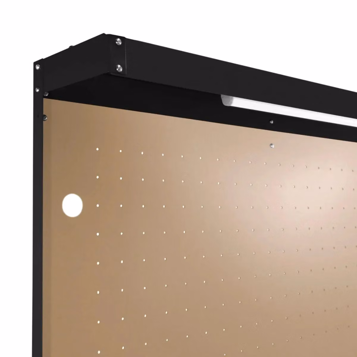 Monstershop Workbench with Pegboard and Drawer, Black, W/D/H: 120 x 60 x 155 cm – 5