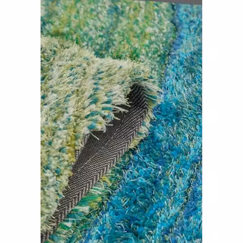DS Living Lena 3D Shaggy Area Rug in Pink, Petrol and Multicolour, W: 160 cm, D: 230 cm – 2