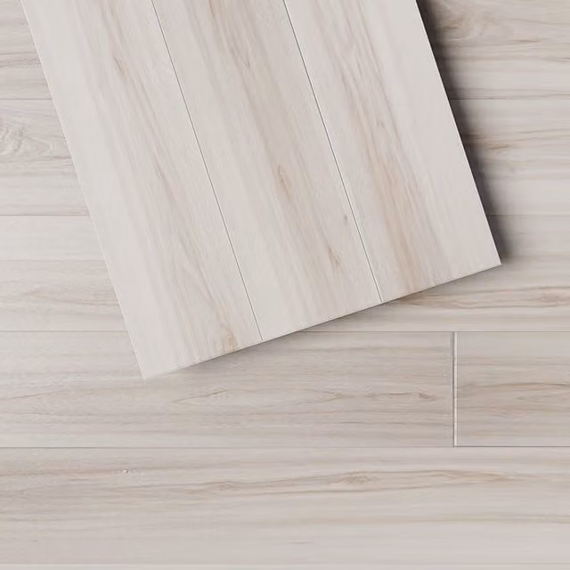 Komore Set of 20 Beige Wood-Look Click-Lock PVC Flooring Planks