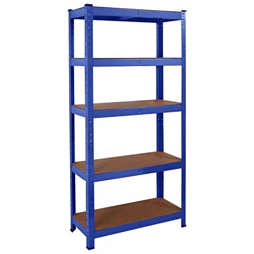 Direct Online Houseware House of Home 5 Tier Heavy Duty Metal Storage Racking, Blue, W/D/H: 70 x 30 x 150 cm – 2