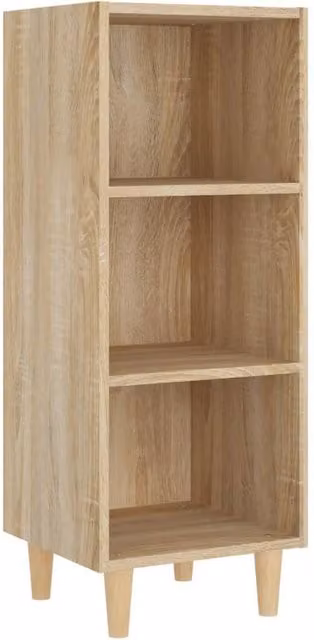 Berkfield Home Sonoma Oak Sideboard in Brown, W/D/H: 34.5 x 32.5 x 90 cm – 1