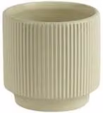 KDMD Hortus Tokyo Ceramic Pot in Matt Cream, 3 Pack, W/D/H: 13 x 12 cm – 1