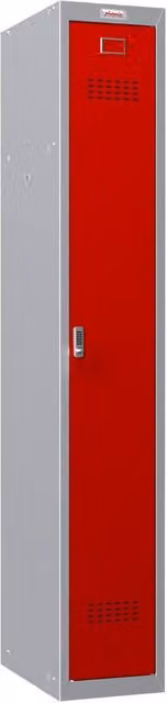Phoenix Safe Company PL1130GRE Personal Locker in Grey and Red with Electronic Lock, H 180 cm x W 100 cm