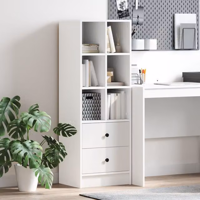 Berkfield Home White MDF Shelving Unit