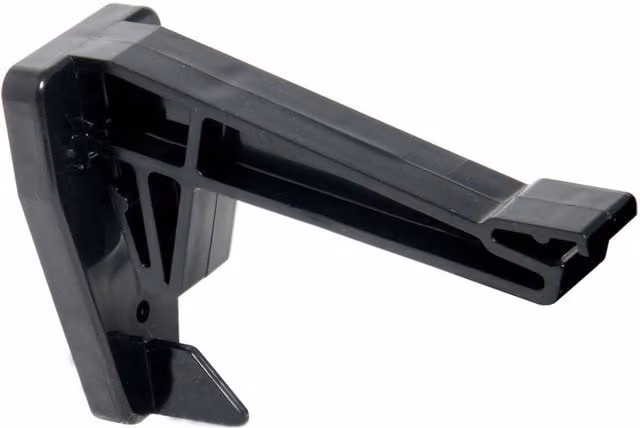 FloPlast Hi-Cap Top Hung uPVC Gutter Bracket in Black and Grey