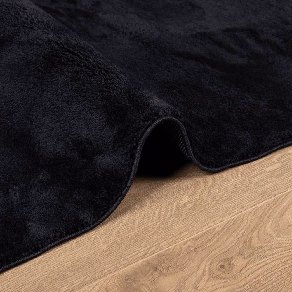 Berkfield Home OVIEDO Short Pile Rug, Black, W: 160 cm, D: 230 cm – 2