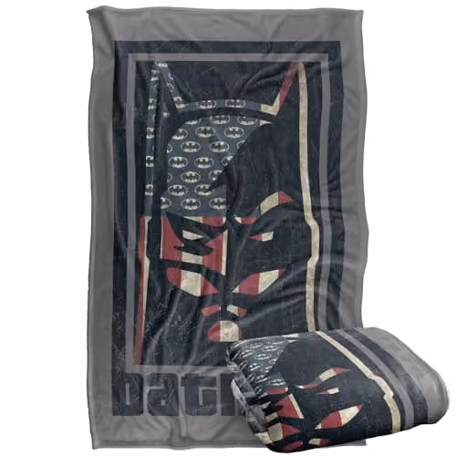 Warner Bros. Batman Silky Touch Super Soft Fleece Throw Blanket, Multicolour – 1