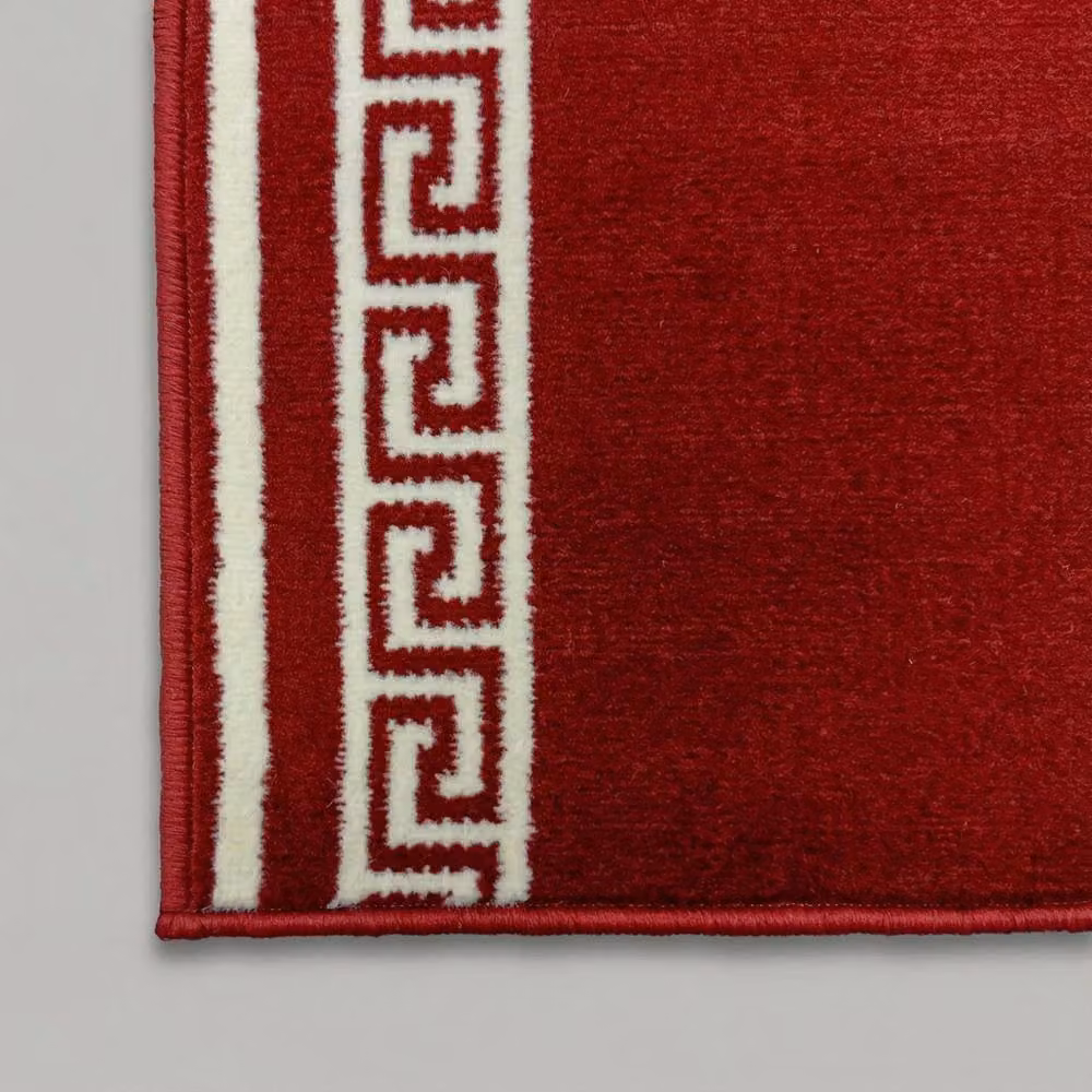runrug Soft and Comfortable Stair Runner in Red, W: 100 cm x L: 510 cm – 4