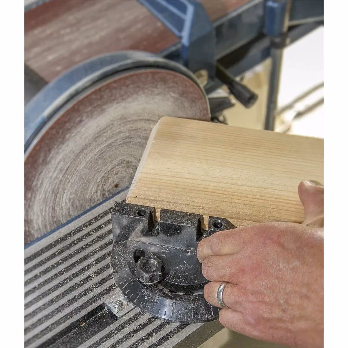 Loops PRO Standing Floor Mounted Disc and Belt Sander, 500W 230V, Multicolour, Belt Width: 150 mm, Disc Diameter: 230 mm – 2
