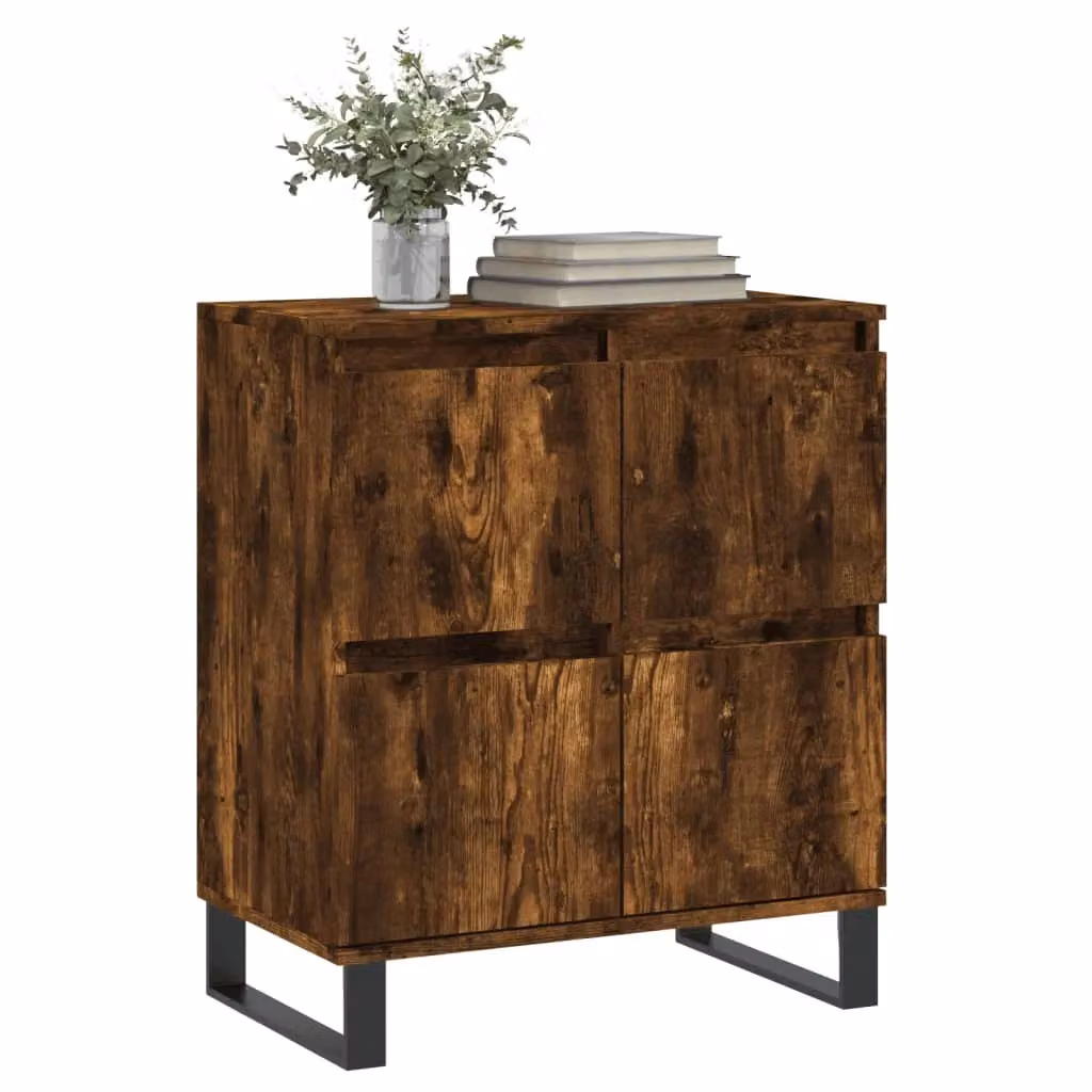 Berkfield Home Smoked Oak Sideboard in Brown, W/D/H: 60 x 35 x 70 cm – 3