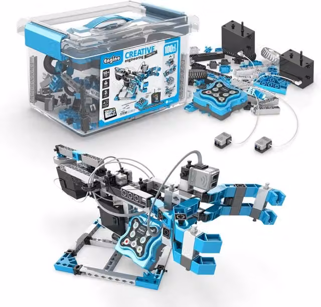 Engino 100 in 1 Robotized Maker Pro Creative Engineering Model Set in Multicolour and White