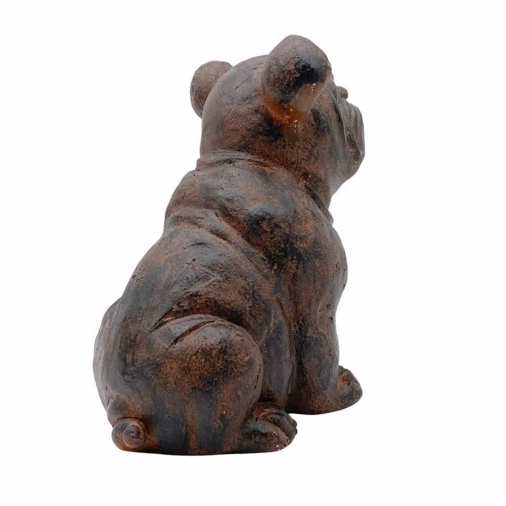 Minster Sitting Dog Garden Ornament in Brown, W: 30 cm, D: 30 cm, H: 33 cm – 2