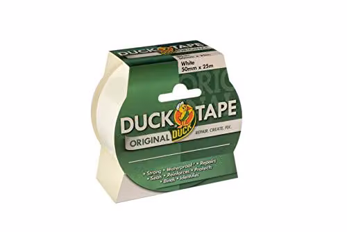 Duck Tape Original White Cloth Duct Tape, W: 50 mm, L: 25 m – 2