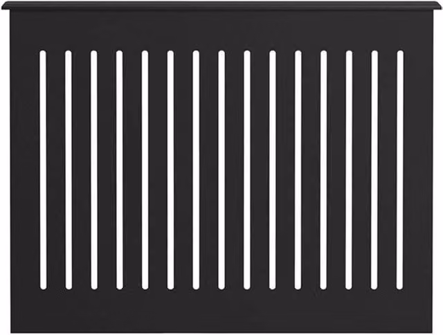FORGEVIO Radiator Cover Cabinet in Black, Medium