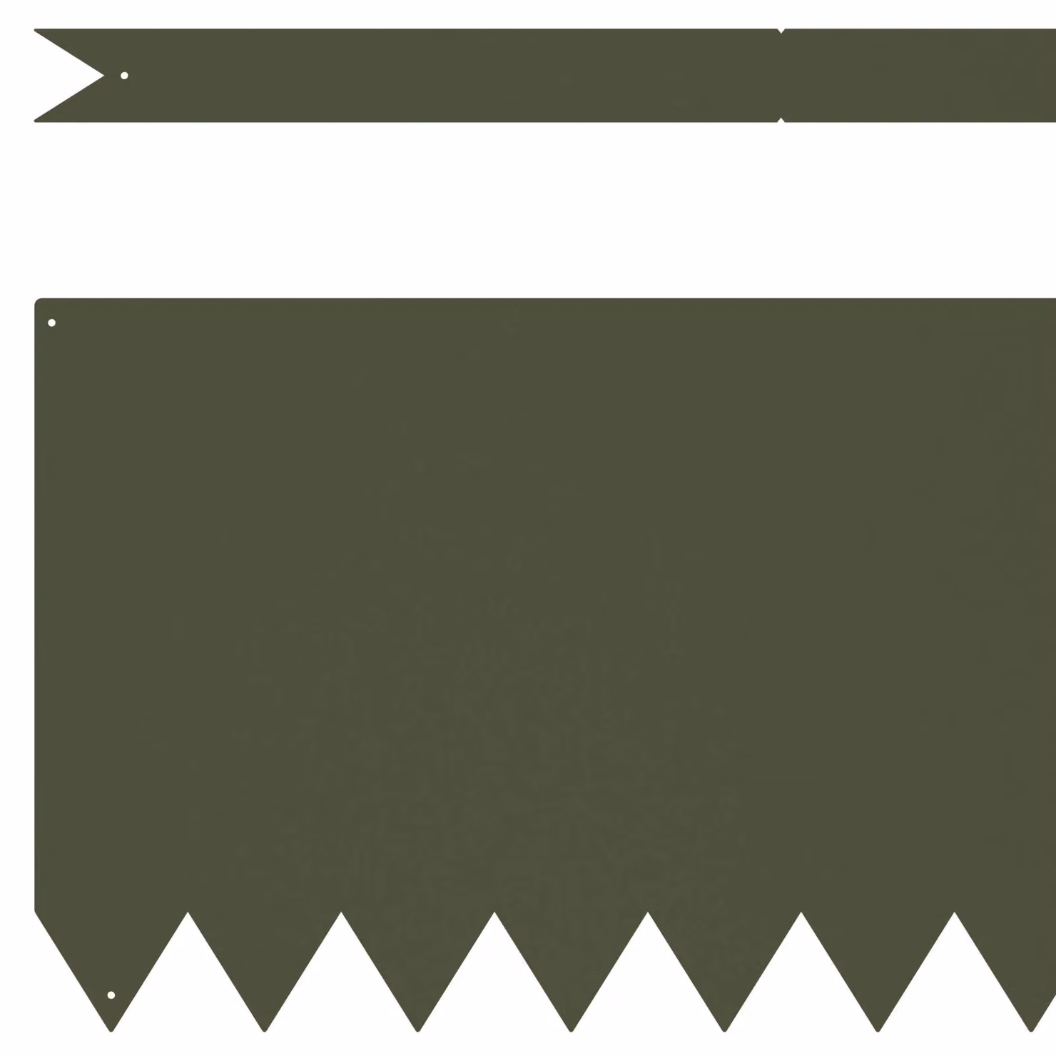 Berkfield Home Steel Lawn Edgings, 20 Pieces, Olive Green, W: 100 cm, D: 0.5 cm, H: 30 cm – 3