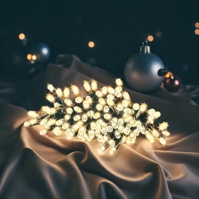 Garden Greatness 25 LED White Indoor Christmas String Lights, 1 Pack