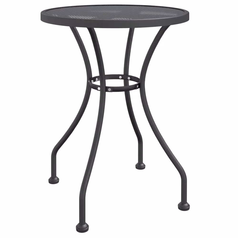 Berkfield Home Garden Table in Black Anthracite with Expanded Metal Mesh, W/D/H: 60 x 60 x 72 cm – 2