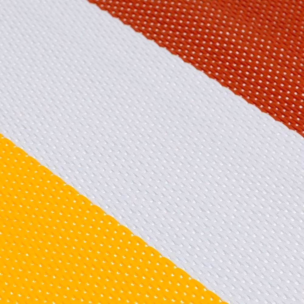 THE RUGS Reversible Weatherproof Striped Rainbow Outdoor Garden Patio Rug in Yellow and Multicolour, W/D: 150 x 220 cm – 3