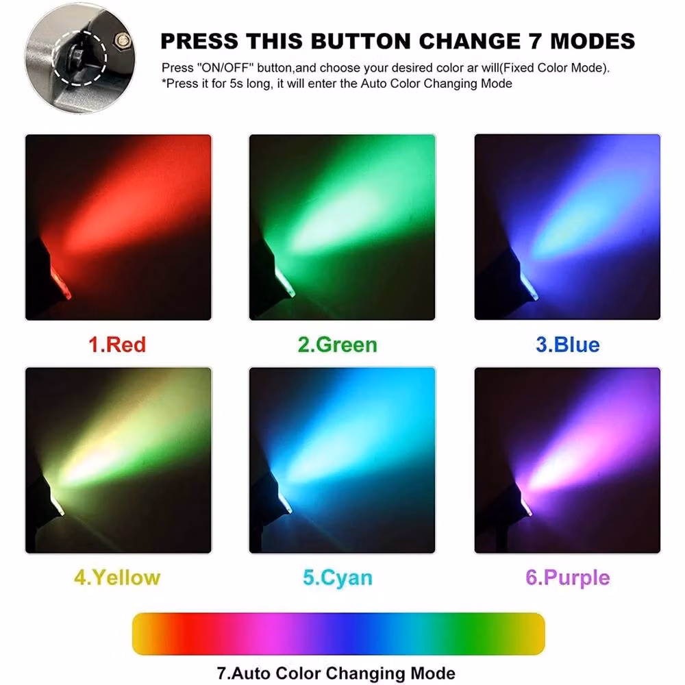 Nordara T-SUN Solar RGB LED Outdoor Garden Spotlight in Black with Dusk Sensor and IP65 Waterproof Rating – 4