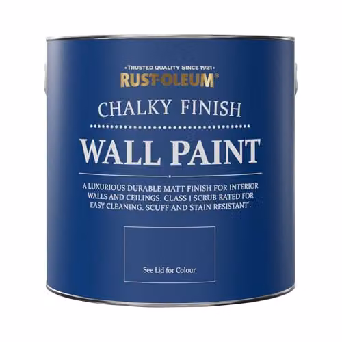 Rust-Oleum Fleur Chalky Matt Emulsion Wall Paint, Grey, 2.5L – 4