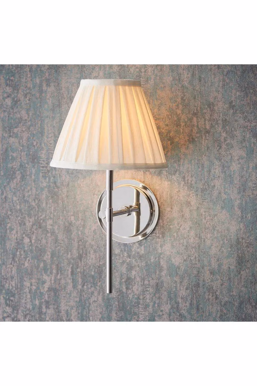 Netlighting Rennes Modern Wall Lamp Fitting Only in Grey with Bright Nickel Plate – 2