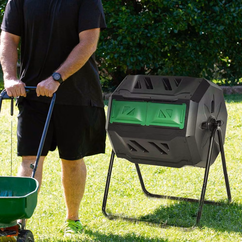 STILVORA 160L Dual Chamber Rotating Composter in Black – 3