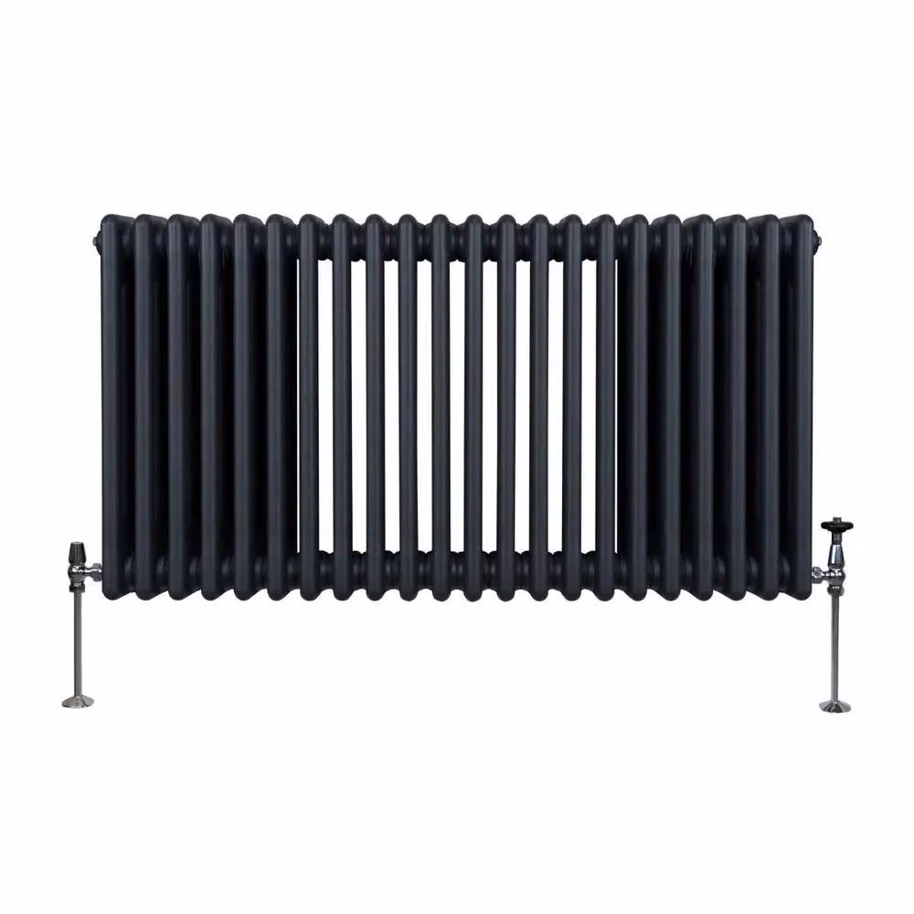 Monstershop Traditional 3 Column Steel Radiator in Anthracite Grey, W/H/D: 60.0 x 101.2 x 10.0 cm – 2