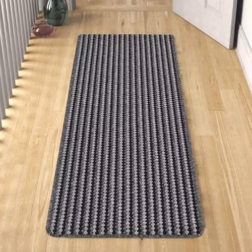 Desire Rugs Eden Modern Hallway Runner, Anthracite, W: 57 cm, L: 200 cm