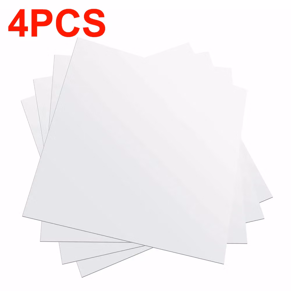 Hinsinc Large Acrylic Mirror Tile Wall Stickers, Clear, Square, W/D/H: 30 x 30 x 4 cm – 2