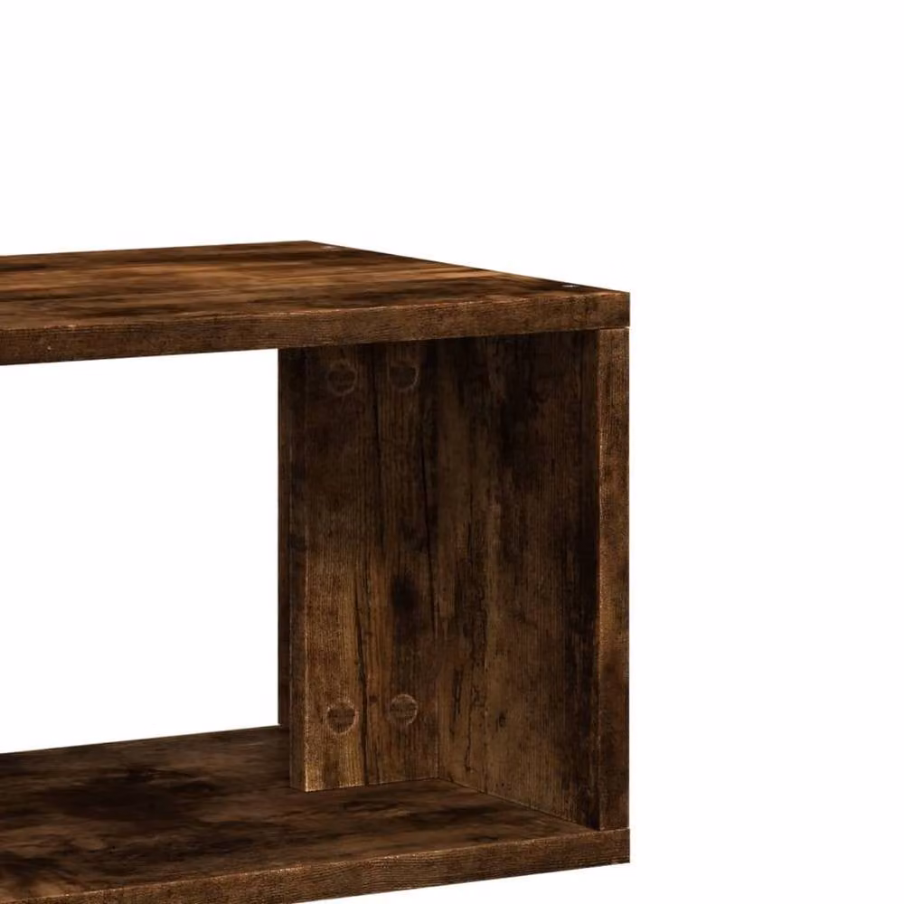 Berkfield Home Set of 2 Modern Smoked Oak TV Cabinets in Brown, W/D/H: 75 x 30 x 50 cm – 6