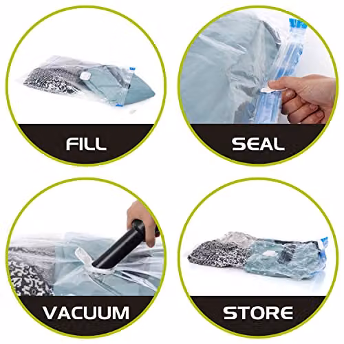 Orwell Cube Large Vacuum Storage Bag, White, W: 55 cm, D: 60 cm, H: 35 cm – 2