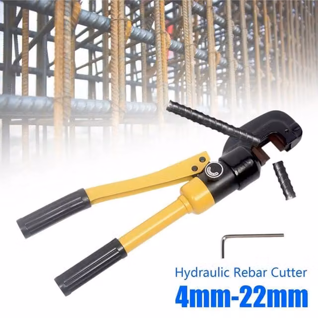 SPETLEK 13 Ton Hydraulic Steel Cutter Tool, 4-22mm, Yellow, W: 520 mm