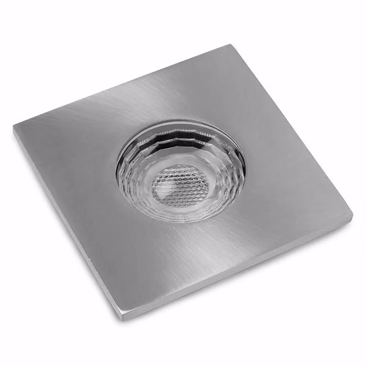 SE Home 4 Pack Brushed Chrome Square GU10 Fire Rated Recessed Downlights, IP65 Silver – 2