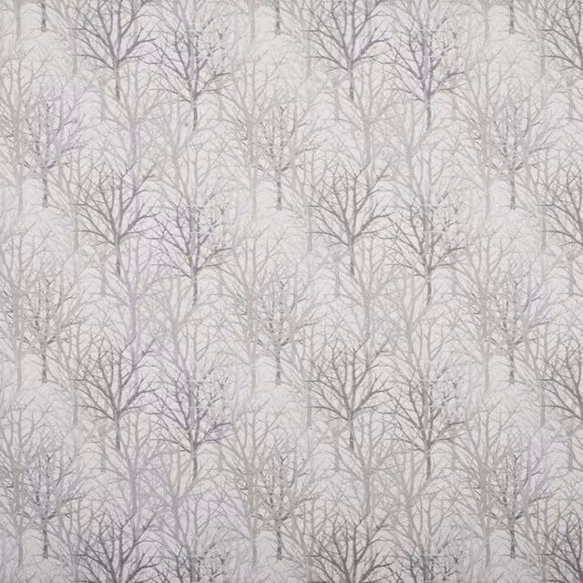 Terrys Bolderwood Fabric Furzey Grey Floral Nature Print