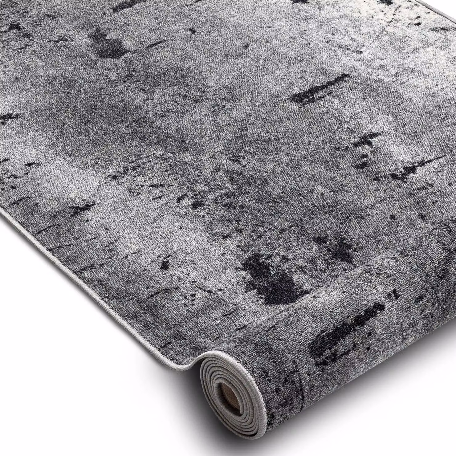 RugsX Anti-Slip Marl Runner in Grey, W/D/H: 100 x 210 cm – 2