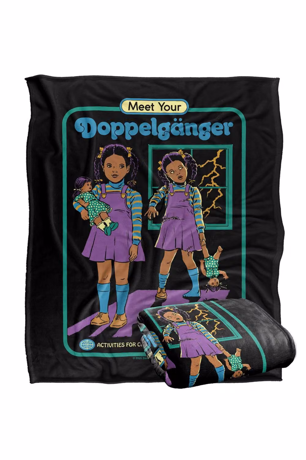 Steven Rhodes Meet Your Doppelganger Multicolour Super Soft Fleece Throw Blanket W/D/H: 152 x 127 cm – 2