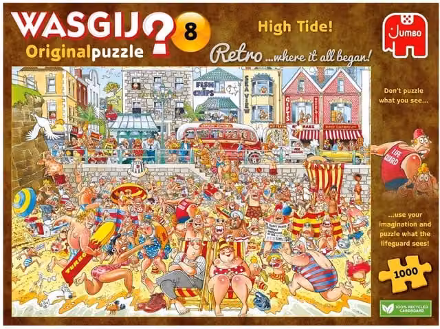 Wasgij Retro Original 8 High Tide! 1000 Piece Jigsaw Puzzle in Multicolour