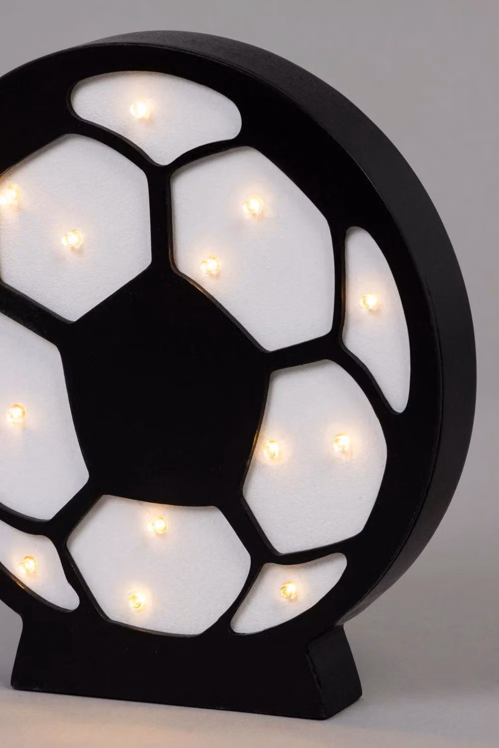 BHS Lighting Glow Football LED Table Lamp in White – 2