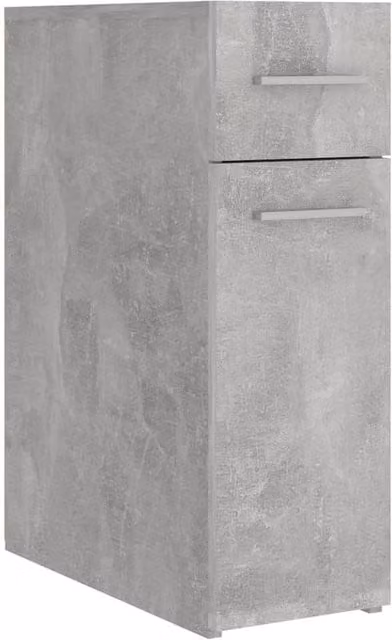 Berkfield Home Apothecary Cabinet in Concrete Grey, W/D/H: 20 x 45.5 x 60 cm
