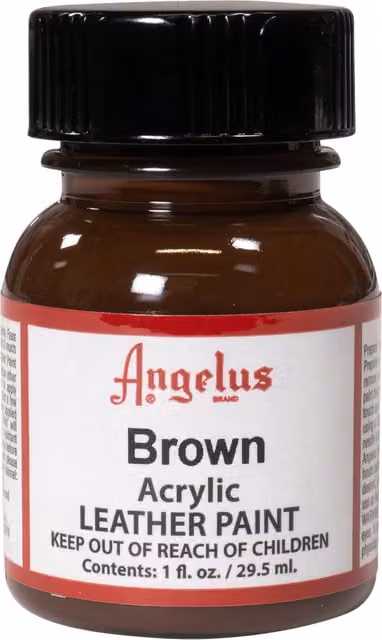 Angelus Acrylic Leather Paint Standard Colour Brown 29.57 ml