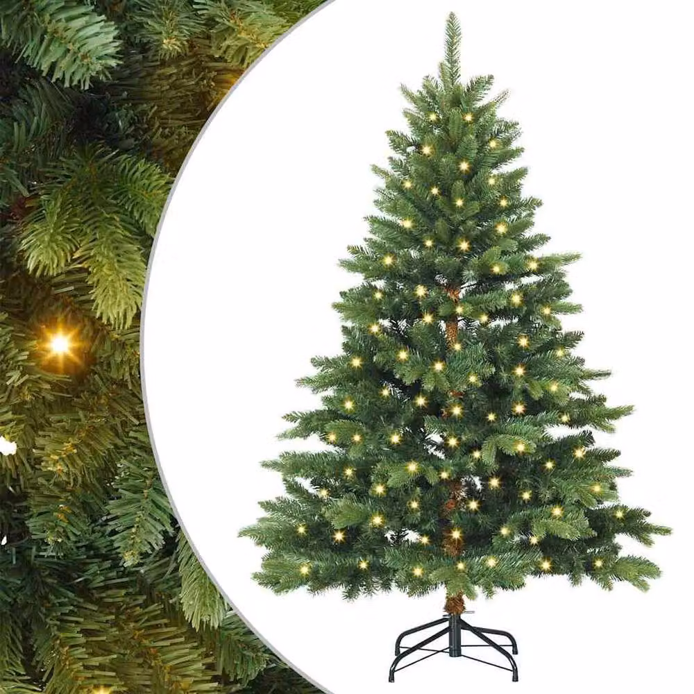 Berkfield Home Artificial Green Christmas Tree with 150 LEDs, Height: 120 cm – 2