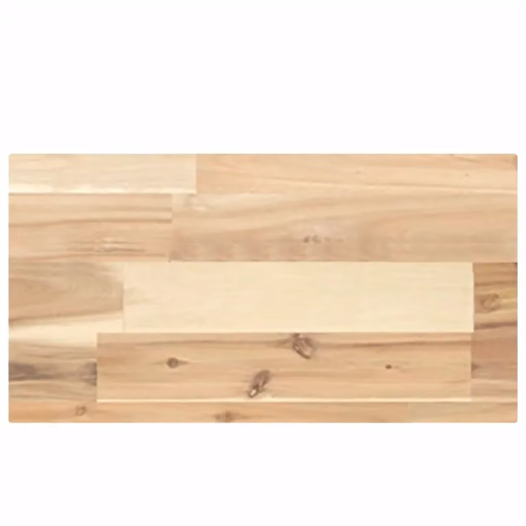 Berkfield Home Floating Shelf in Brown Untreated Solid Acacia Wood, W/D/H: 40 x 20 x 4 cm