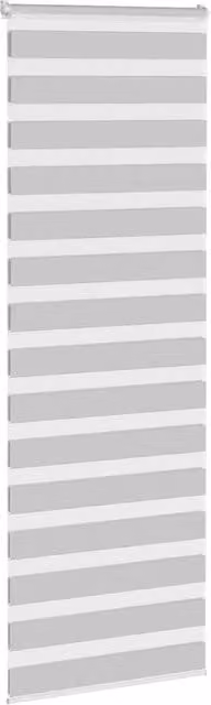 Berkfield Home Elegant Zebra Blind in Light Grey, W: 90 cm, H: 230 cm