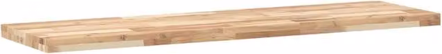 Berkfield Home Compact Floating Shelf, Untreated Solid Acacia Wood in Brown, W/D/H: 120 x 40 x 4 cm